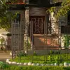 Thick Metal Garden Trellis, Bird Leaf Grid Panel Fence, Climbing Planter Support Frame, 2pcs