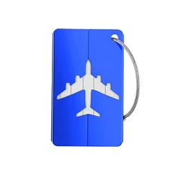 Aluminum Alloy Travel Luggage Tags - Quick Identification, Reusable & Stylish (Blue)