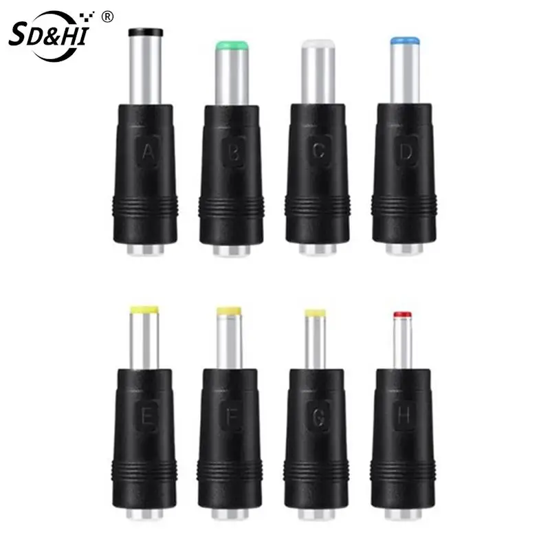 선풍기 스피커 라우터용 USB to DC LED 램프, 플러그 충전 코드, 8 인 1, 5V, 5.5x2.1mm, 3.5mm, 4.0mm, 4.8mm, 6.4mm, 5.5x2.5mm, 6.3mm