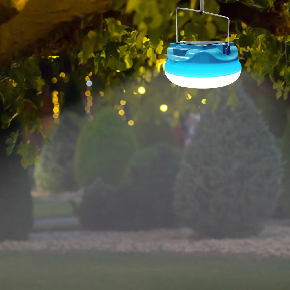 Description Picture 6 of itemPortable Lantern with Hook Solar Rechargeable Portable BBQ Tent Lighting Bulb Outdoor Solar LED Lamp for Night Hiking Emergency