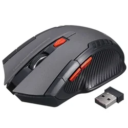 Compact Wireless Optical Mouse with USB Receiver (Silver)