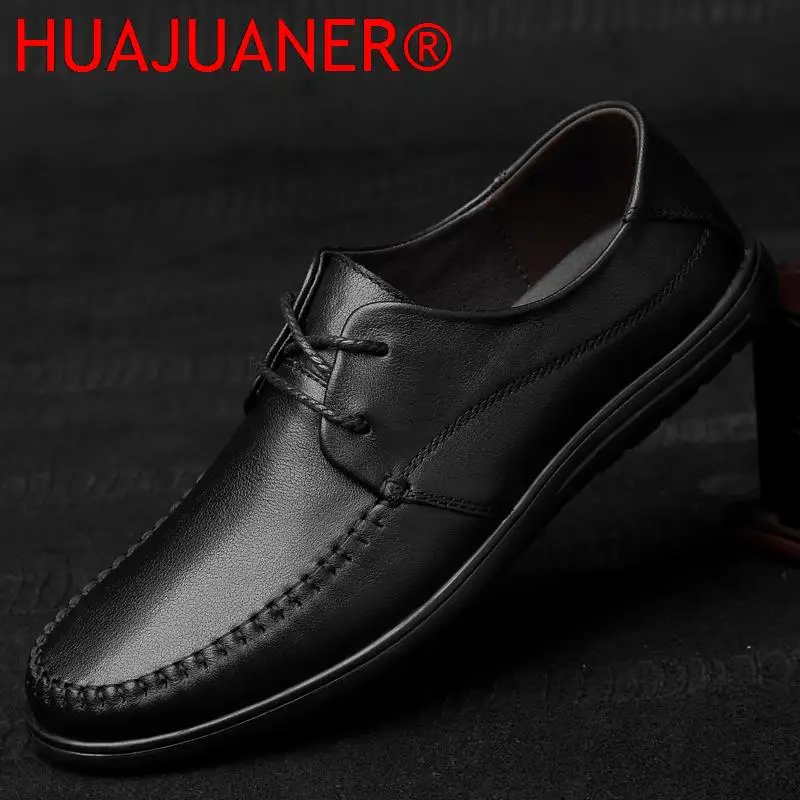 Casual Shoes Men's Genuine Leather Oxfords Shoes For Men New British Style Luxury Business Business Gentleman Casual