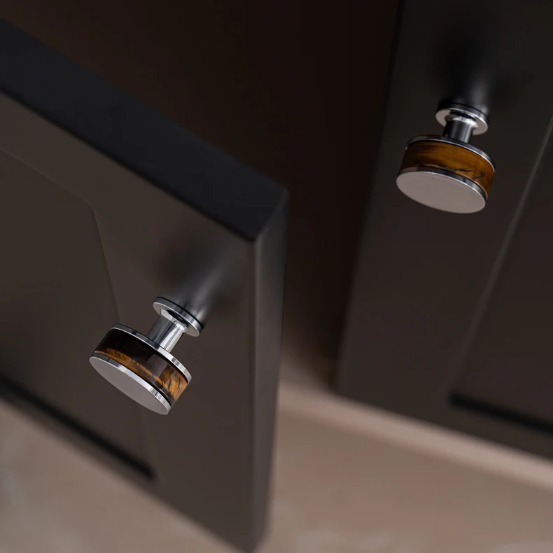 modern cabinet knob brass and crystal unique design