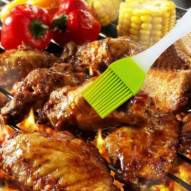 Szilikon Basting Kefe Tészta Barbecue Olajkefék Sütés Sütőedény Kenyér Barkács Bbq Konyhai Főzéshez - Image 2
