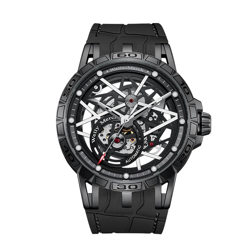 WM Watch Mechanical Watch, 8205 movement, 316L stainless steel case, sapphire crystal glass, 50m water resistance WM143M - 5