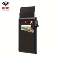 Rfid Credit Card Holder Men Thin Slim Mini Minimalist Wallets Luxury Metal Bank ID Cardholer Case Wallet for Men Carteras Choice 1