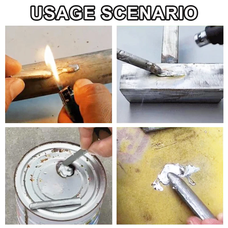 Welding Rods Low Temperature Universal Wire Rod Easy Melt Powder Cored Aluminium Repairing Holes Solder Rod Agent Kits