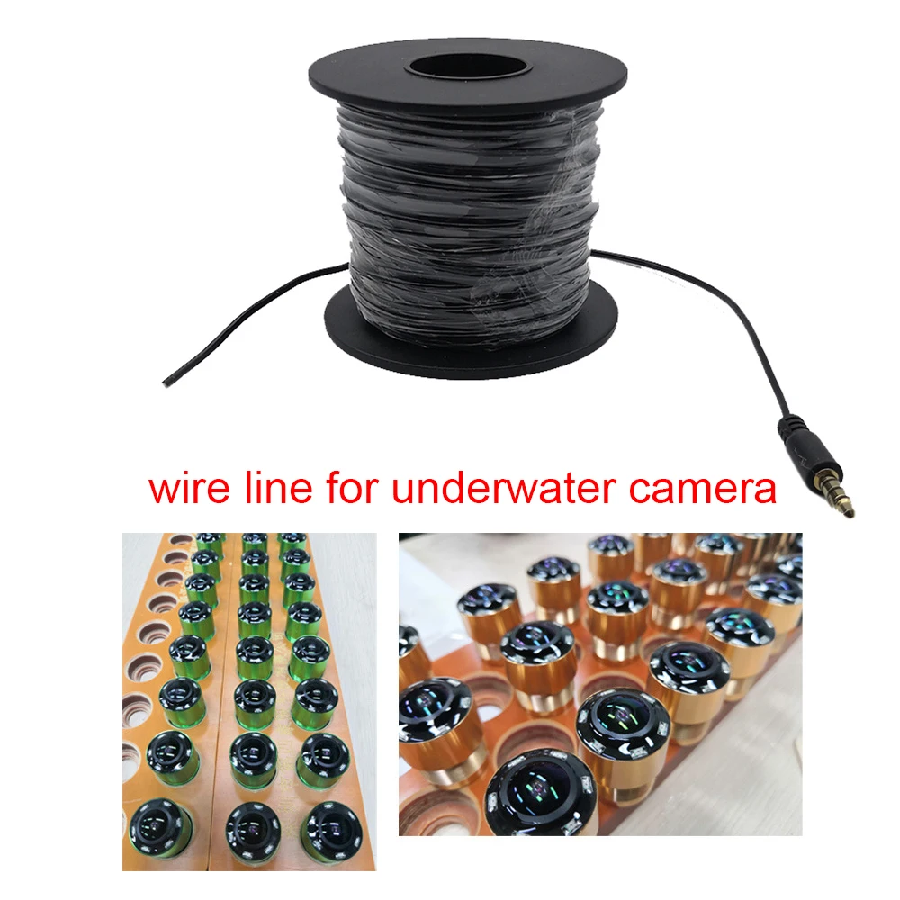 Fishing Accessories Fish Finder Ice Fishing Camera Cable Underwater Camera Cable Data Transmission Line 3.5mm Earphone 15 m 20 m 30m