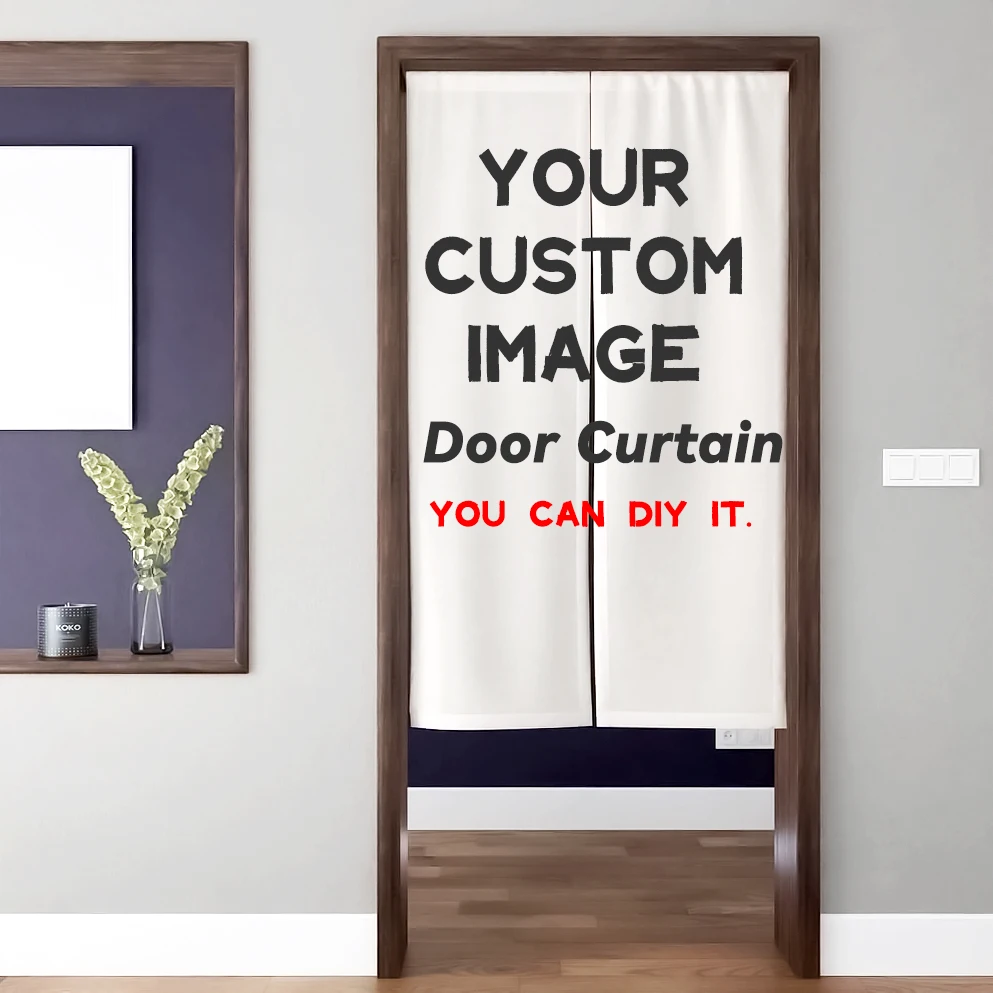 Comic Two Boys Door Curtain Two-dimensional Anime Characters Korean Comic Love Bedroom Decoration Bathroom Hanging Custom 6