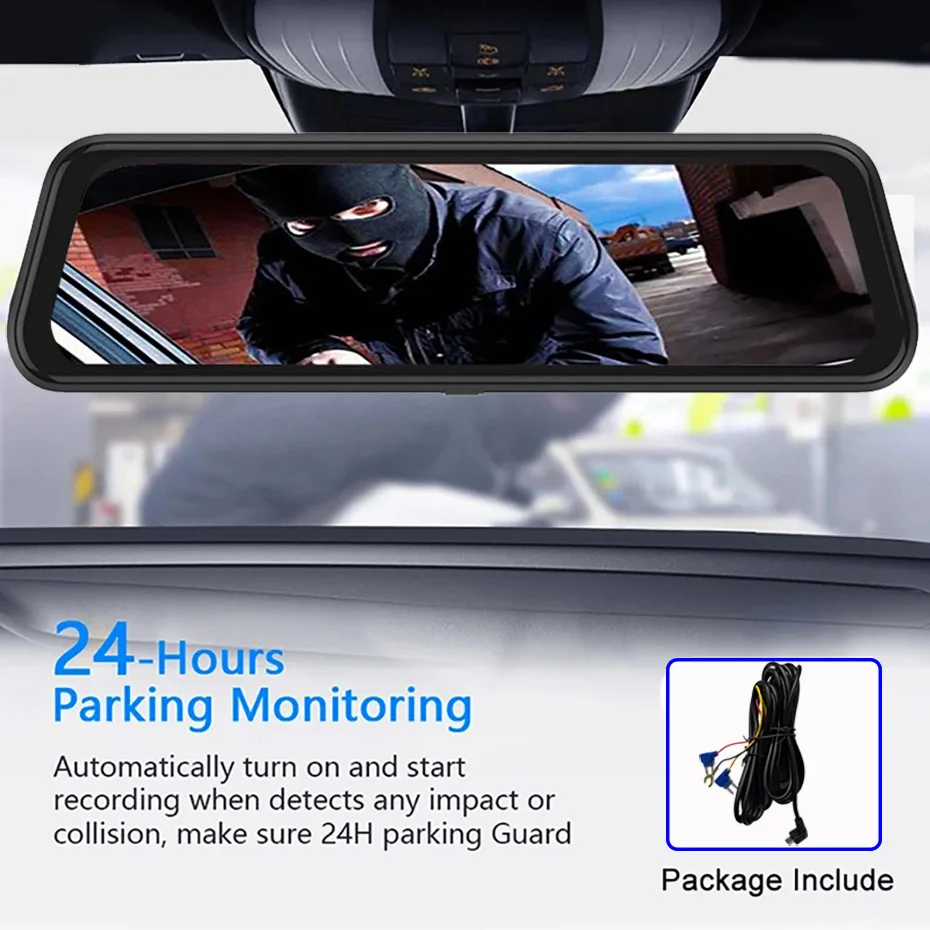 WHEXUNE ڵ ̷  ķ, 4G LTE ȵ̵ 8.1, GPS,   , ADAS ̼, HD 1080P  ī޶ DVR, 10 ġ