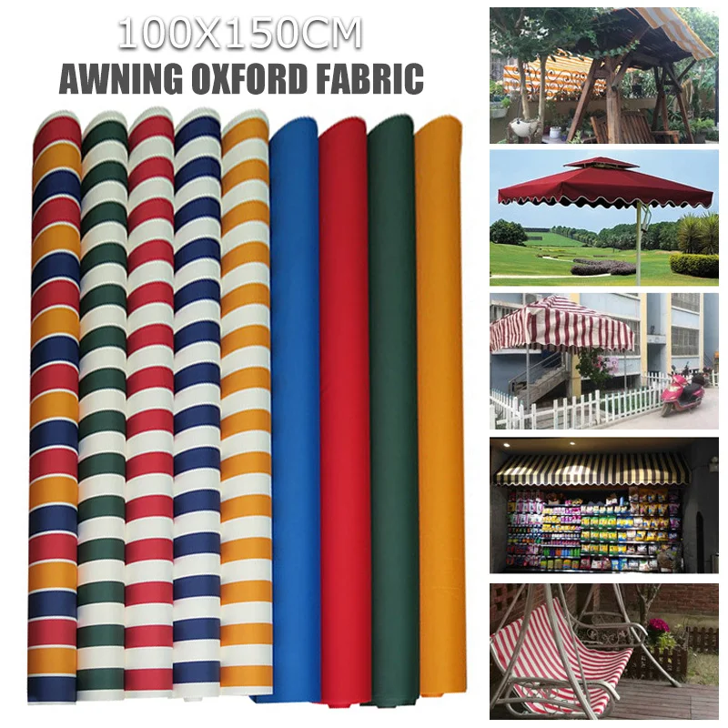

Thicken Waterproof Wear-resistant 600D Oxford Fabric Striped Polyester Ripstop Windproof Sunproof Cloth Outdoor Awning Material