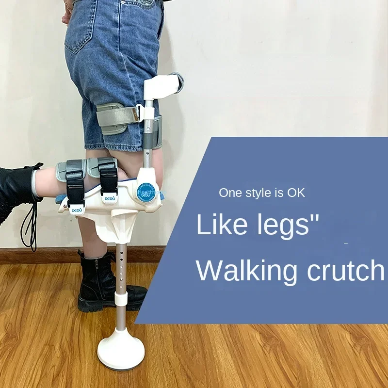 AnkleFractureSupportNonSlipRetractableHandFreeWalkingAidDisabilityLegCrutchesfor