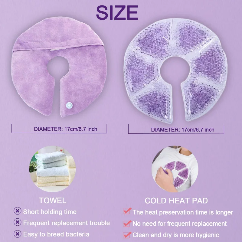 Breast Therapy Pads Hot Cold Breastfeeding Gel Pads Postpartum Recovery Nursing Pain Relief