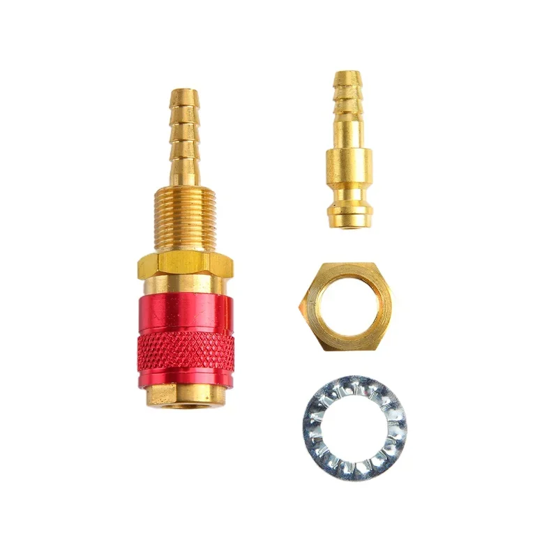 Water Cooled Gas Adapter Quick Connector Fitting For TIG Welding Torch or MIG Plug M6/M8