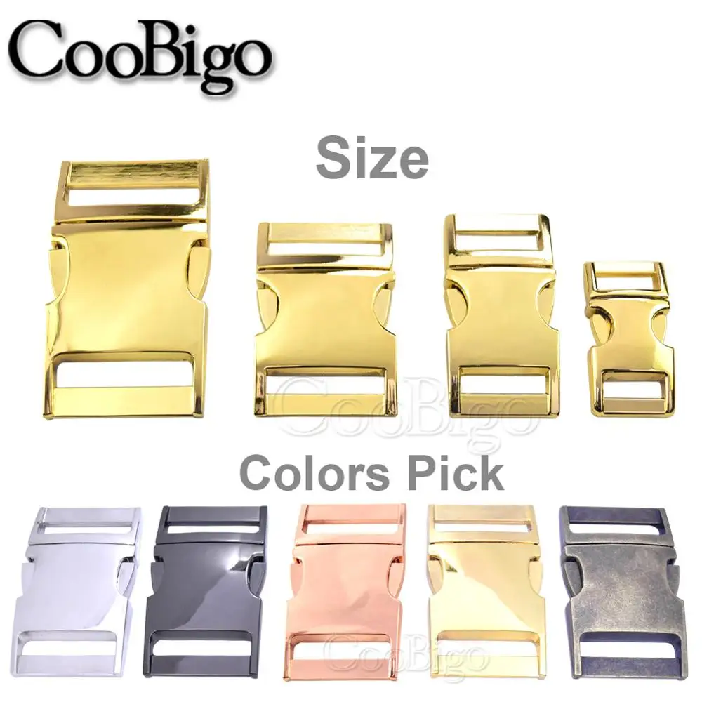 Metal Side Release Buckles for Paracord Bracelet Dog Cat Collar Buckles