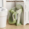3 in 1 Auxiliary Potty Training Seat Stairway Folding Toddler Toilet Pad Step Stool Anti-Slip Children's Toilet Seat Ring 2