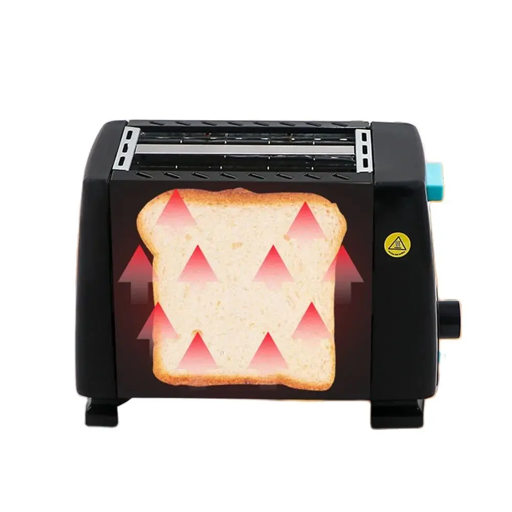 Toaster 2 Slices Breakfast Bread Toaster Non-stick Reusable Sandwich Toast Microwave Oven Heating Pastry Tool 2