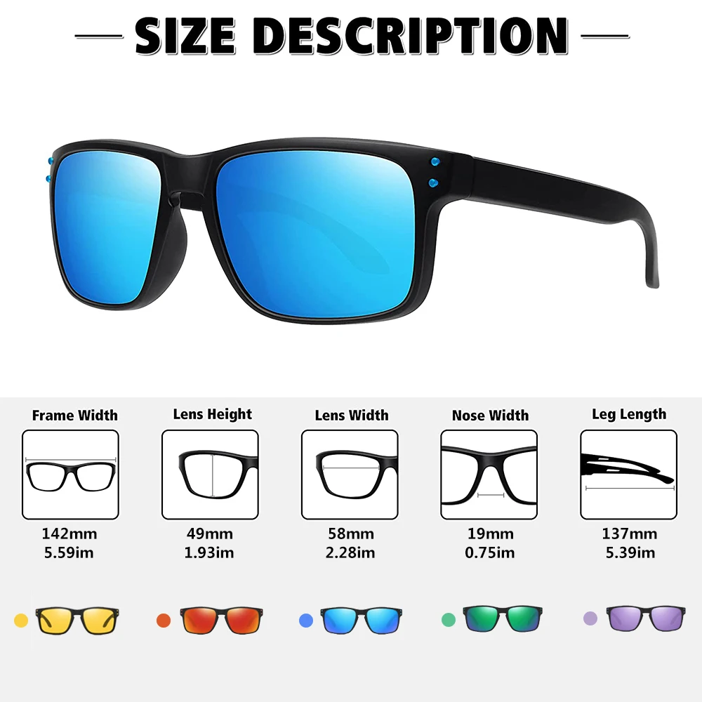 Polarized sunglasses CRIXALIS Polarized Sunglasses for Men Women Designer Driving Night Vision Sun Glasses Male Fishing UV400 zonnebril heren