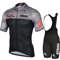 2024 Strvav New Men's Cycling Set Road Bicycle Breathable Cycling Suit Bib Shorts Cycling Set Summer Cycling Team Training Suit 1