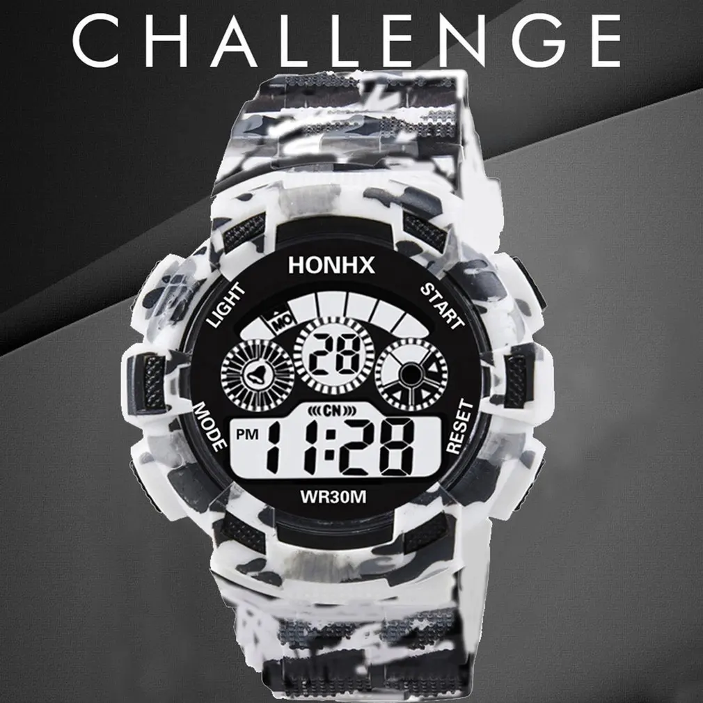 

2024 New Electronic Men Watch LED Digital Date Week Alarm Waterproof Military Shock Watch Fashion Outdoor Sports Clock Watch