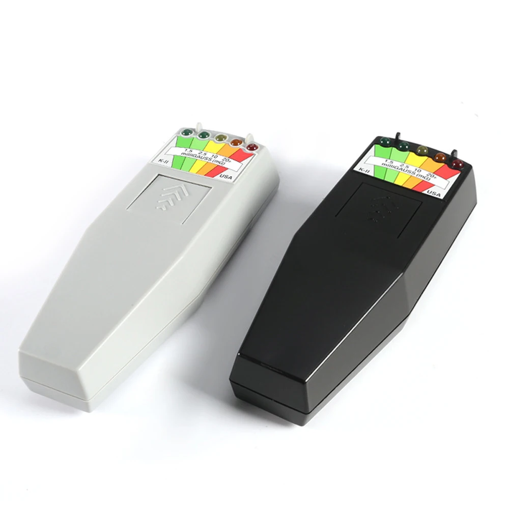 EMF 방사선 감지기: 5.6x2.1x1.1인치 ABS 소재 초자연 현상 조사용 5-LED 표시등 - 높은 EMF 감지 능력 및