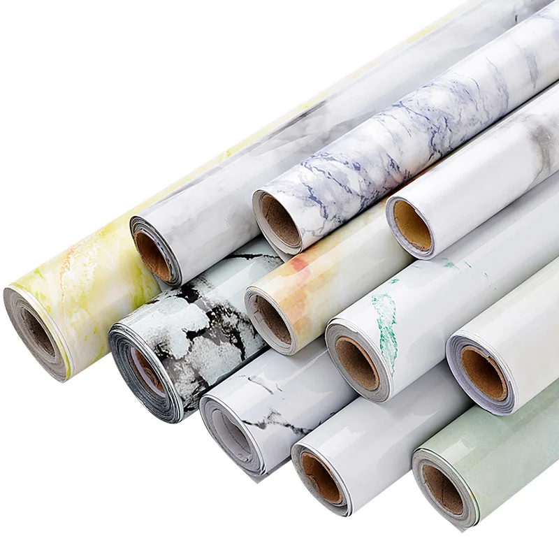 Kitchen Cabinets Oil-proof Marbre Self Adhesive Wallpaper Waterproof Moisture-proof Contact Paper Tegel Renovate Stickers Living