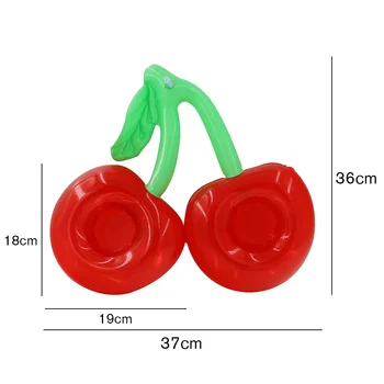 Inflatable Cup Holder Cherry Drink Stand Swimming Pool Bar Toy Float Coasters for Summer Holiday Accessories 6