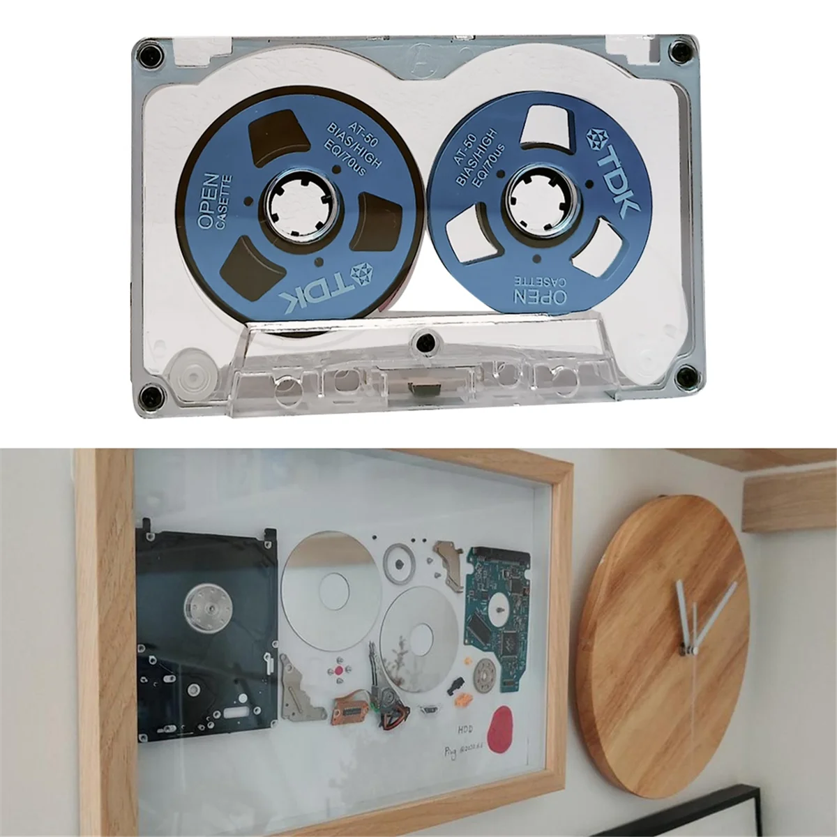 Y16A 55 Minute Blank Tape Disk Double-Sided Metal Small Open Disk Blank Cassette Tape Disk