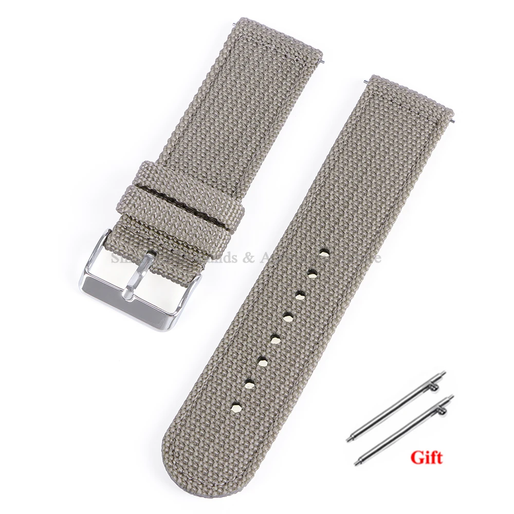 Versatile Nylon Canvas Sport Watch Band – Soft, Quick-Release Bracelet