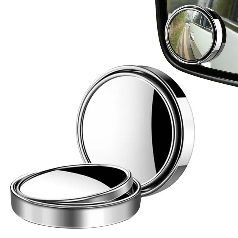 

Round Blind Spot Mirror Wide Angle Blind Spot Car Mirror 360 Adjustment Rear View Mirror Stick For Cars SUV And Trucks Awesome