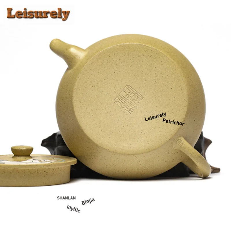 100ml Yixing Purple Clay Teapots Handmade Lotus Pot Raw Ore Motoyama Green Mud Tea Maker Kettle With Filter Zisha Tea Set Gift