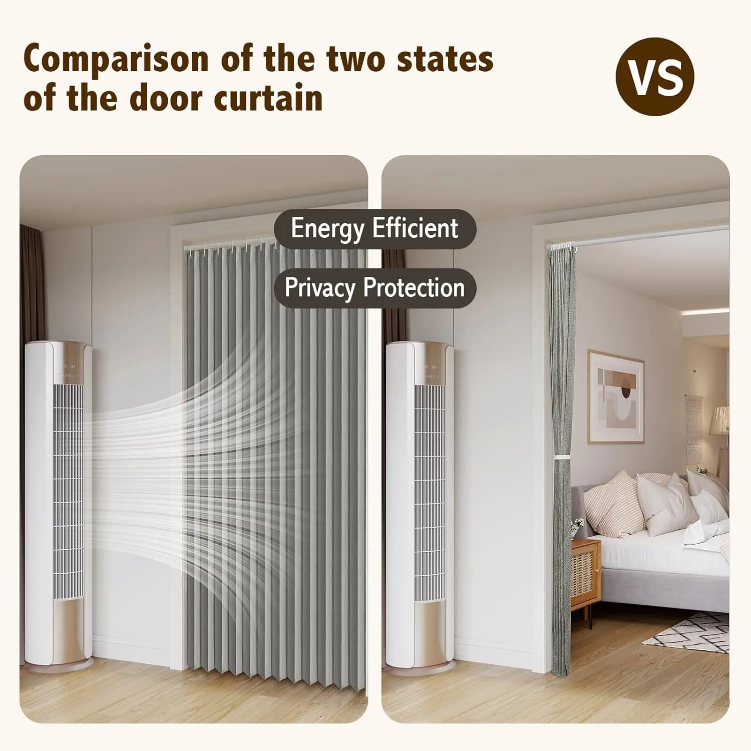 Folding Door Curtain Magnetic Pleated