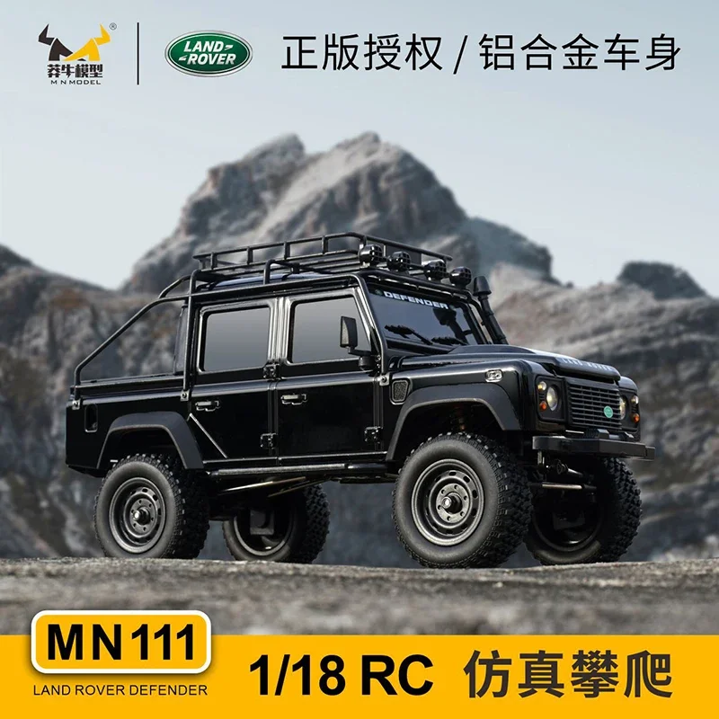 Mangmiu1:18 MN111 Model Land Rover Defender Model 4 Drive Mountain Bike Off-road Climbing RC Remote Control Car for Boys Gift 2