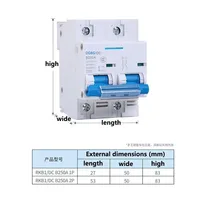 Disjoncteur cc 1P/2P, interrupteur de Protection de batterie de Yacht solaire RV 12/24/48/60/120V 80A-250A, disjoncteur court pour renouvelable 6