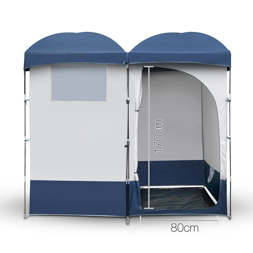 

high quality double outdoor camping portable beach Changing Dressing shower bath tent with handle hook