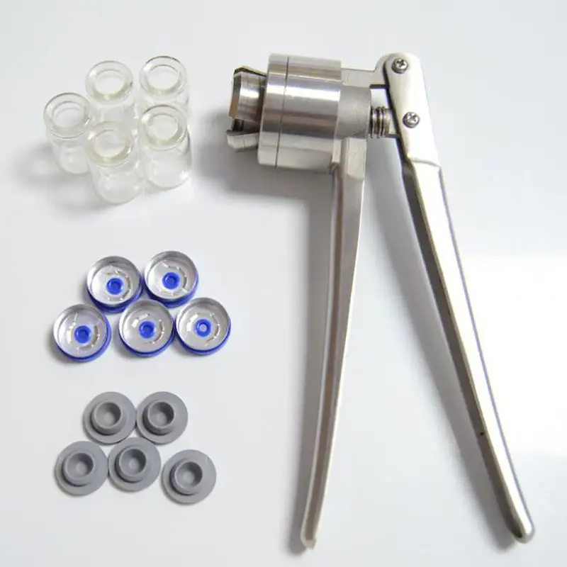Stainless Steel Manual Crimper Vial Bottle Cap Sealer For 13/15/20mm Aluminum Plastic / кримпер Handheld Bottle Sealing Machine