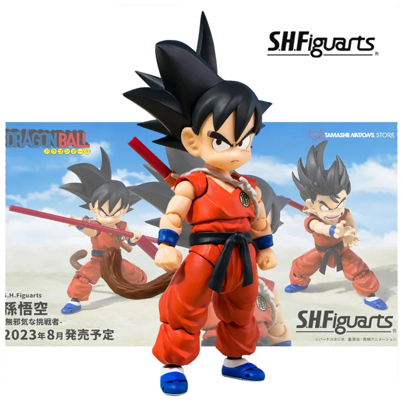 

Bandai S.H.Figuarts Son Goku Action Figure Toys Dragon Ball GT Figuras Manga Figurine Collection Model Doll Kids Gift Original