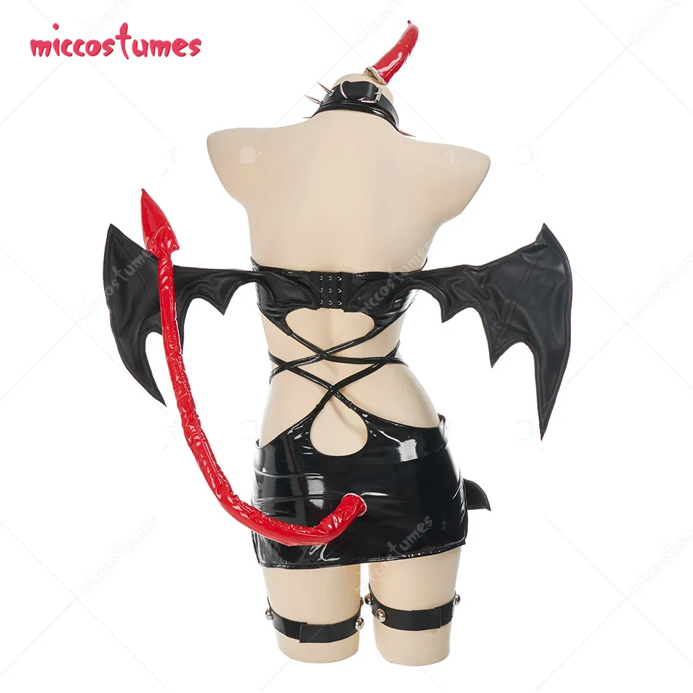 Damen Strumpf Crossover Strap Bodysuit Cosplay Kostüm Outfit mit Kneesocks für Frauen Halloween Cosplay Kostüm 9