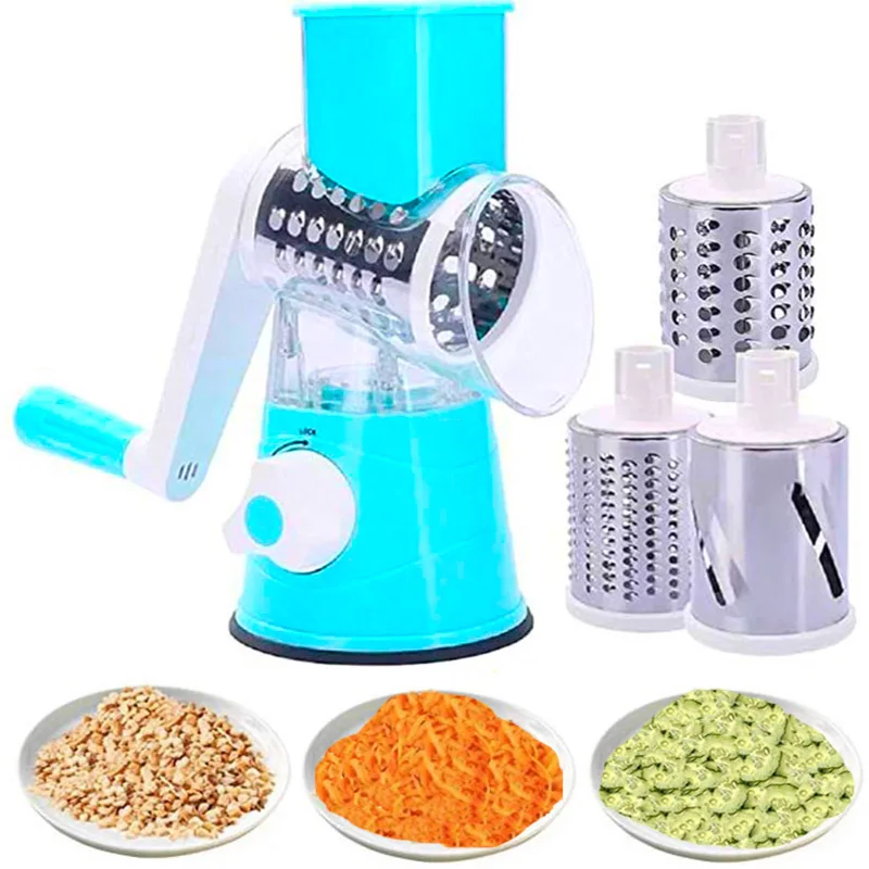 Manual Vegetable Cutter Slicer Kitchen Roller Gadgets Tool Fruit Vegetable Chopper Round Slicer Graters Potato Carrot Shredder