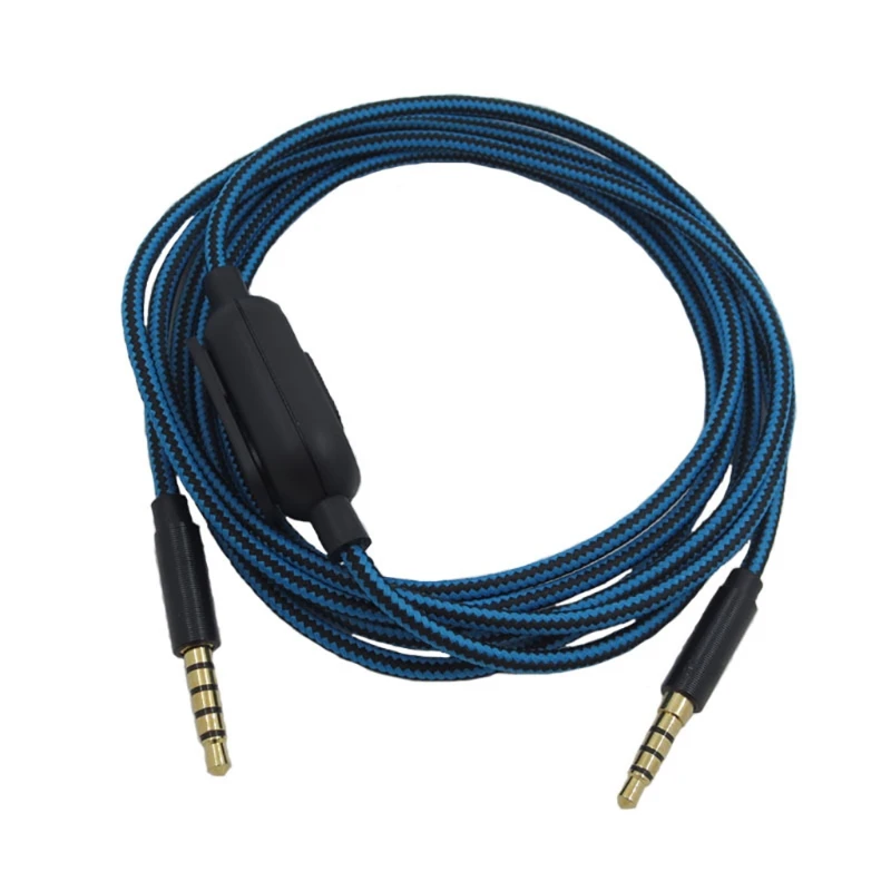 E9Lb A40 Cavo Mute In Controllo Volume Cavo Intrecciato In Nylon Cuffie Da Gioco Per A10 A40 A30