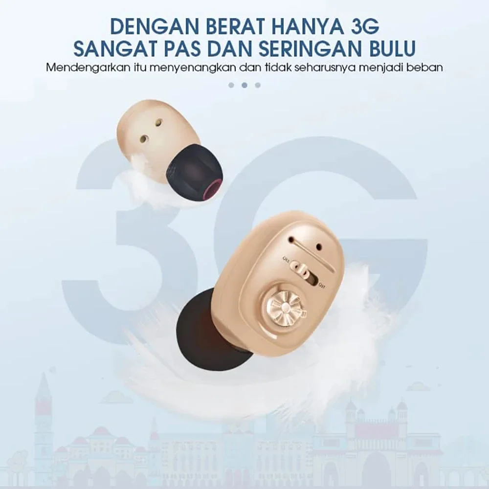 Hearing Aids for Deafness Elderly Rechargeable Mini Digital Sound Amplifier with Noise Cancelling