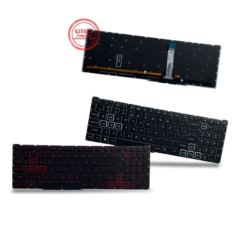 Tastiera Retroilluminata Usa Per Acer Nitro 5 Nitro 5 N22C1 N20C1 An515-46-R32U An515-58-51R3 An515-56