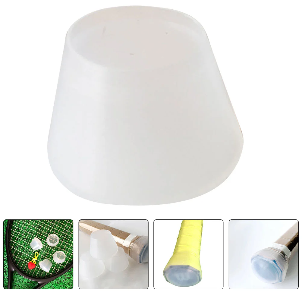 Shockproof Tennis Racket Handle Cover Silicone Case Racquet End Protector Sports Accessories Badminton Equipment AntiSlip