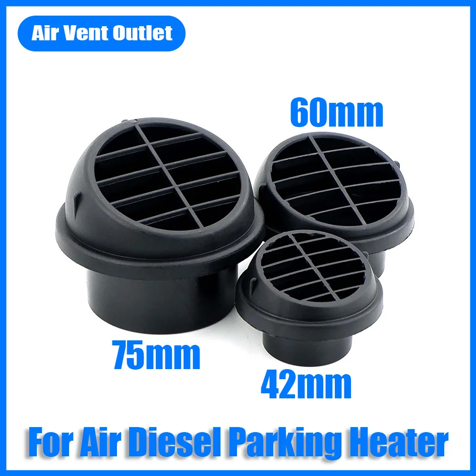 Diesel Heater Air Diesel Heater Air Heater Exhaust Connector Diesel Heater Exhaust Pipe Air Diesel Heater Duct Pipe Heater Duct Connector 42mm 60mm 75mm Air Vent Ducting Piece Duct Pipe Outlet Rotatable For Car Truck VAN Camper Type B Garage