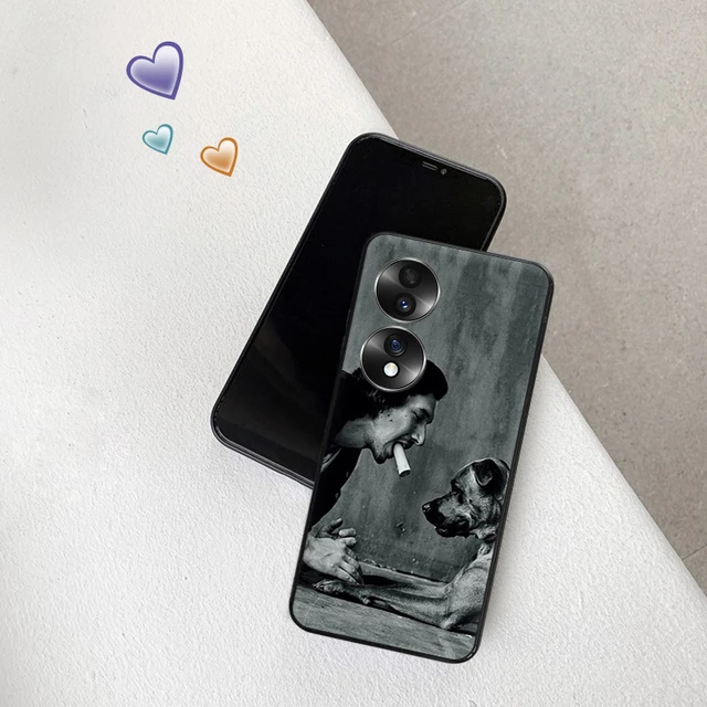 Silicone Black Phone Cases For Honor 80 70 60 50 30i 20 X9a X8 X7.