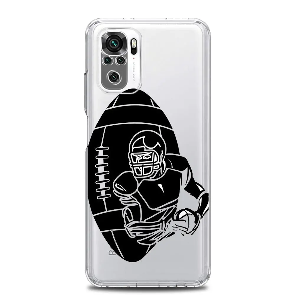 Clear Rugby Ball Phone Case Cover