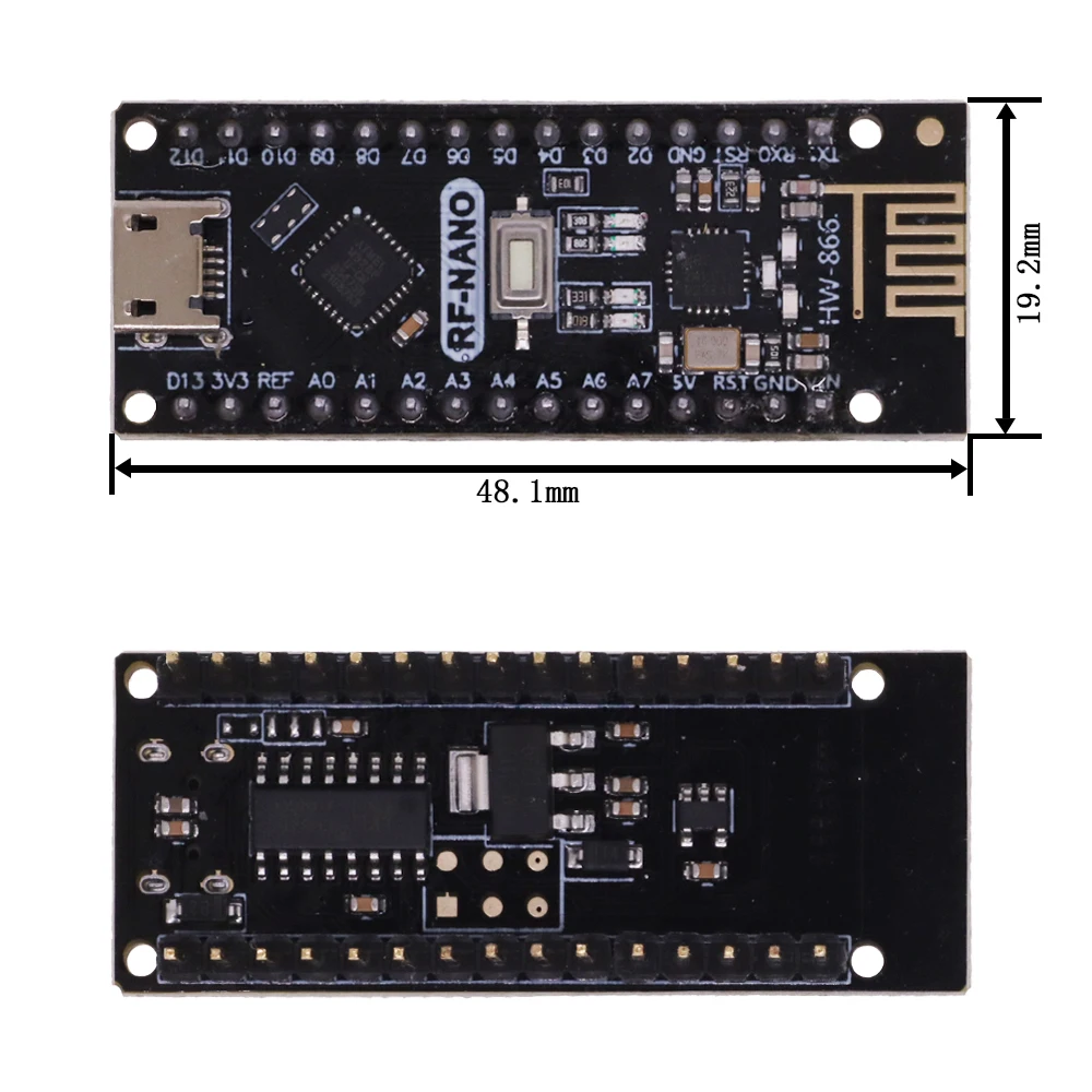 Nano Board with Enhanced Wireless Connectivity, Type-C USB, ATmega328P Processor