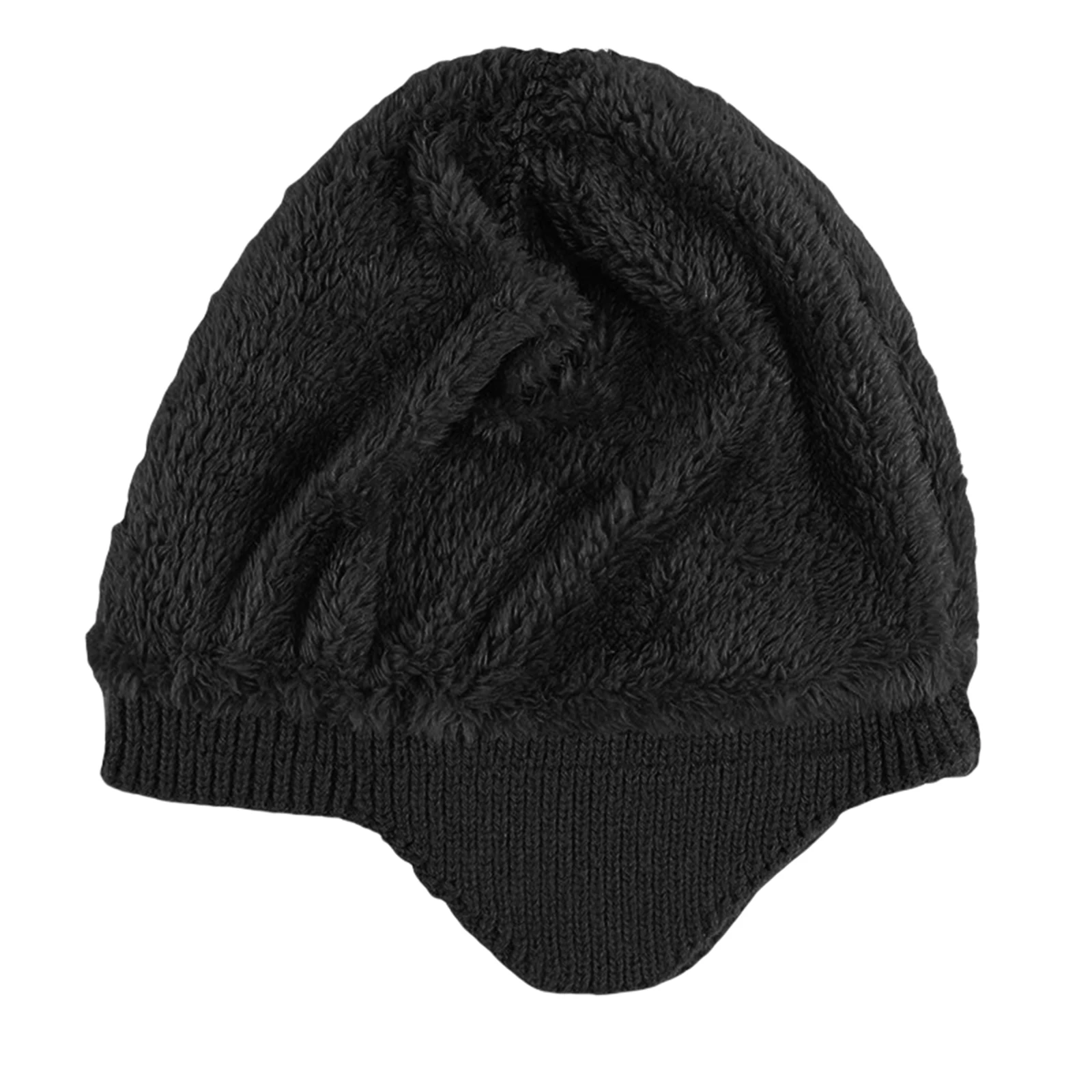 Winter Knitted Hat For Men Women Outdoor Cycling Ear Protection Warmth Peaked Cap Casual Fashion Sunhat Elastic Knitted Hat