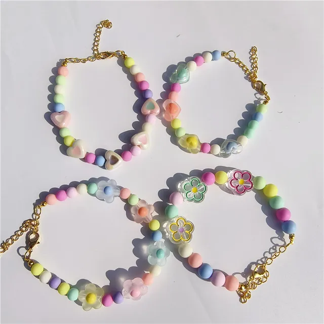 Macarons Color Cat Dog Necklace Cute Pearl Pet Birthday Collar with Pendant Adjustbale Kitten Puppy Pearl Grooming Pet Product 2