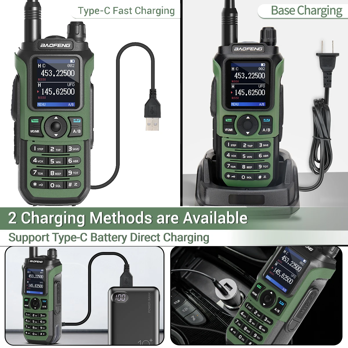 Baofeng UV-21 Pro V2 Walkie Talkie Wireless Copy Frequency Full Band Powerful Long Range Two Way Radio UV-5R Radio 2